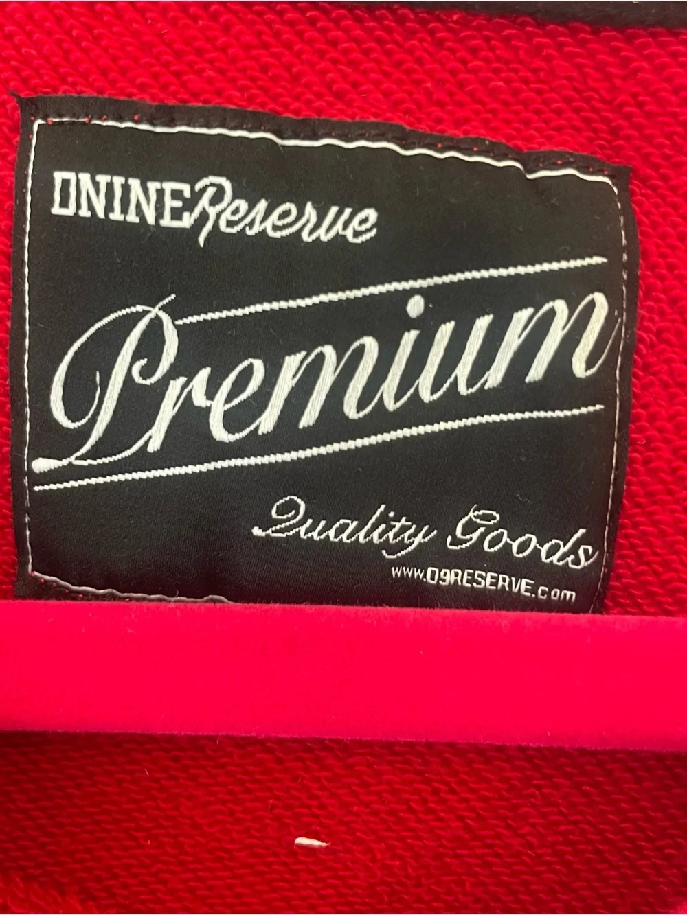 DNINE Reserve Premium Red Black Graphic Crewneck Sweatshirt Men’s XL Streetwear
